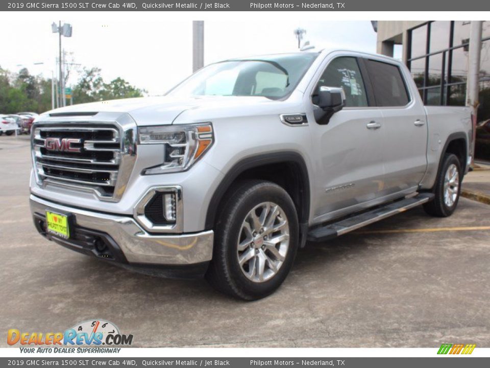 2019 GMC Sierra 1500 SLT Crew Cab 4WD Quicksilver Metallic / Jet Black Photo #3