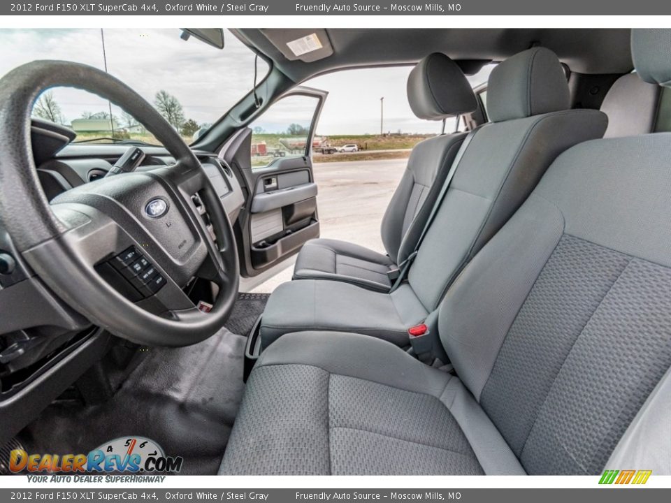 2012 Ford F150 XLT SuperCab 4x4 Oxford White / Steel Gray Photo #19