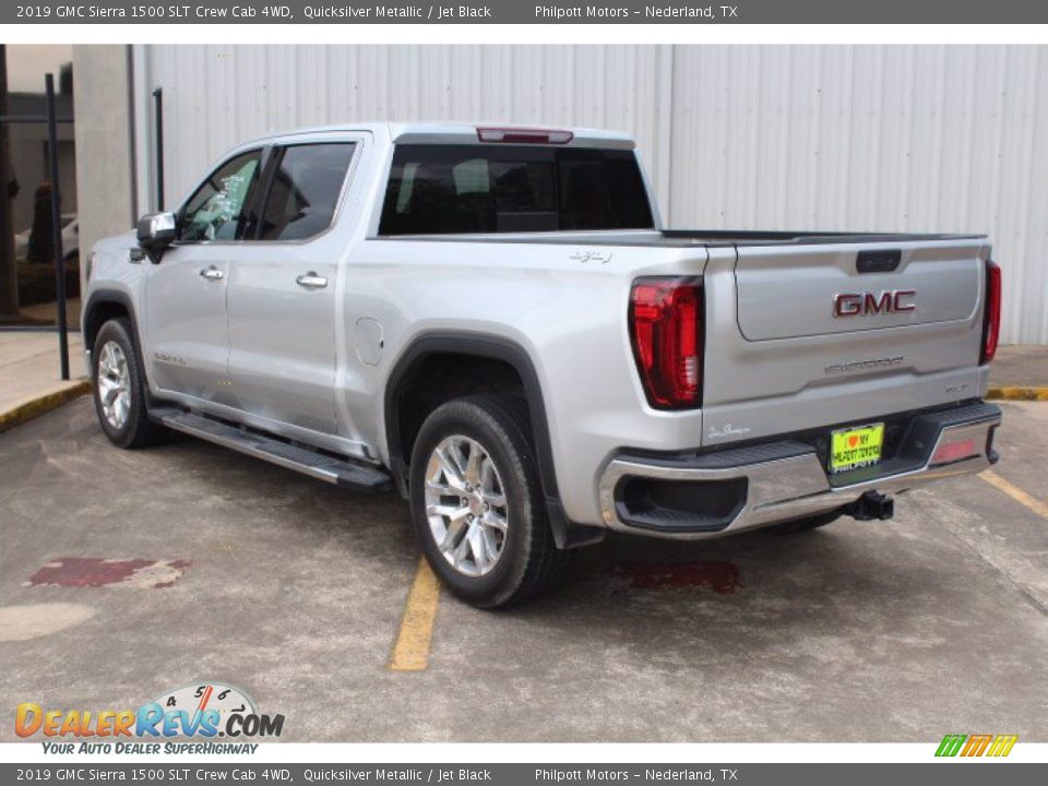 2019 GMC Sierra 1500 SLT Crew Cab 4WD Quicksilver Metallic / Jet Black Photo #6