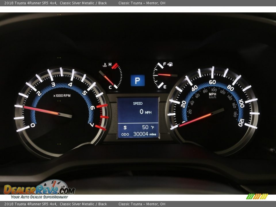 2018 Toyota 4Runner SR5 4x4 Classic Silver Metallic / Black Photo #8