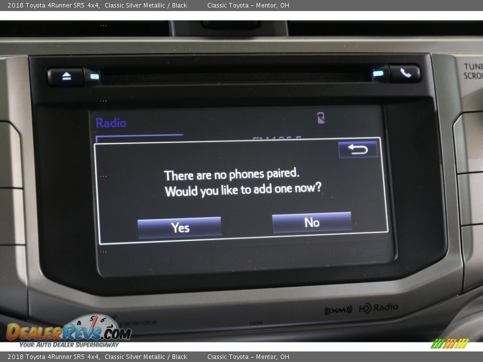 2018 Toyota 4Runner SR5 4x4 Classic Silver Metallic / Black Photo #12