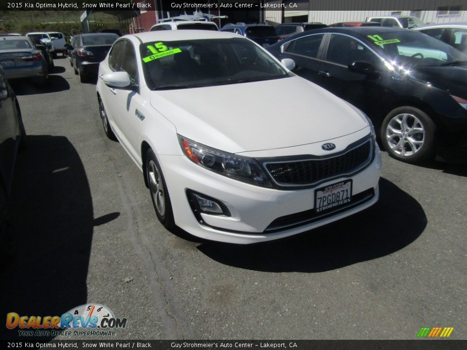 2015 Kia Optima Hybrid Snow White Pearl / Black Photo #1