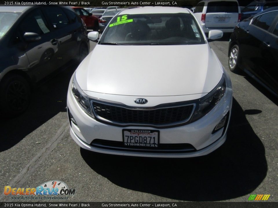 2015 Kia Optima Hybrid Snow White Pearl / Black Photo #2