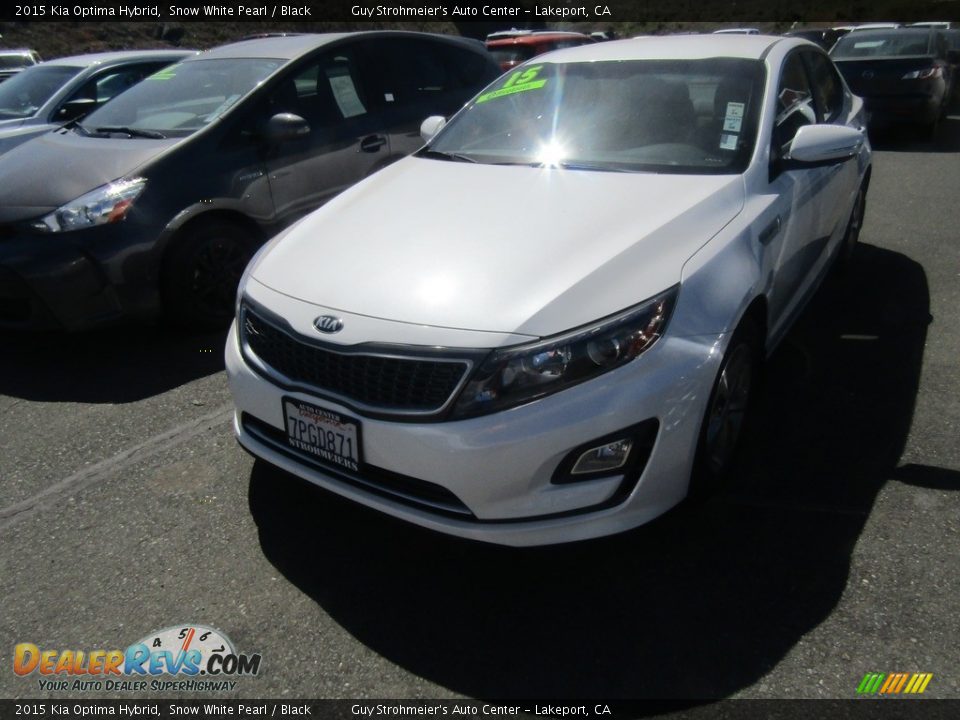 2015 Kia Optima Hybrid Snow White Pearl / Black Photo #3