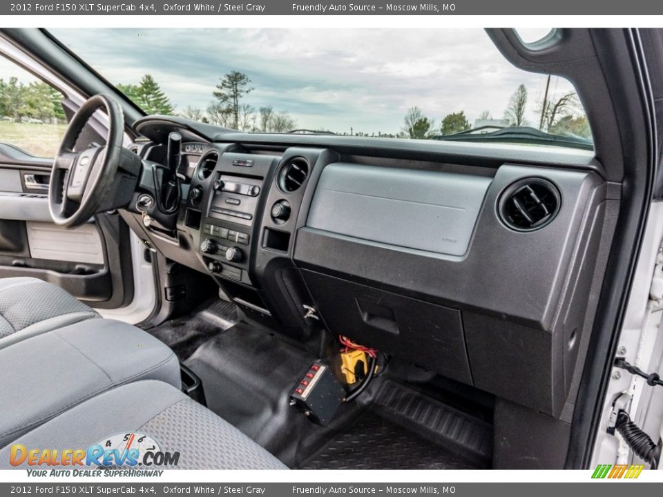 2012 Ford F150 XLT SuperCab 4x4 Oxford White / Steel Gray Photo #30