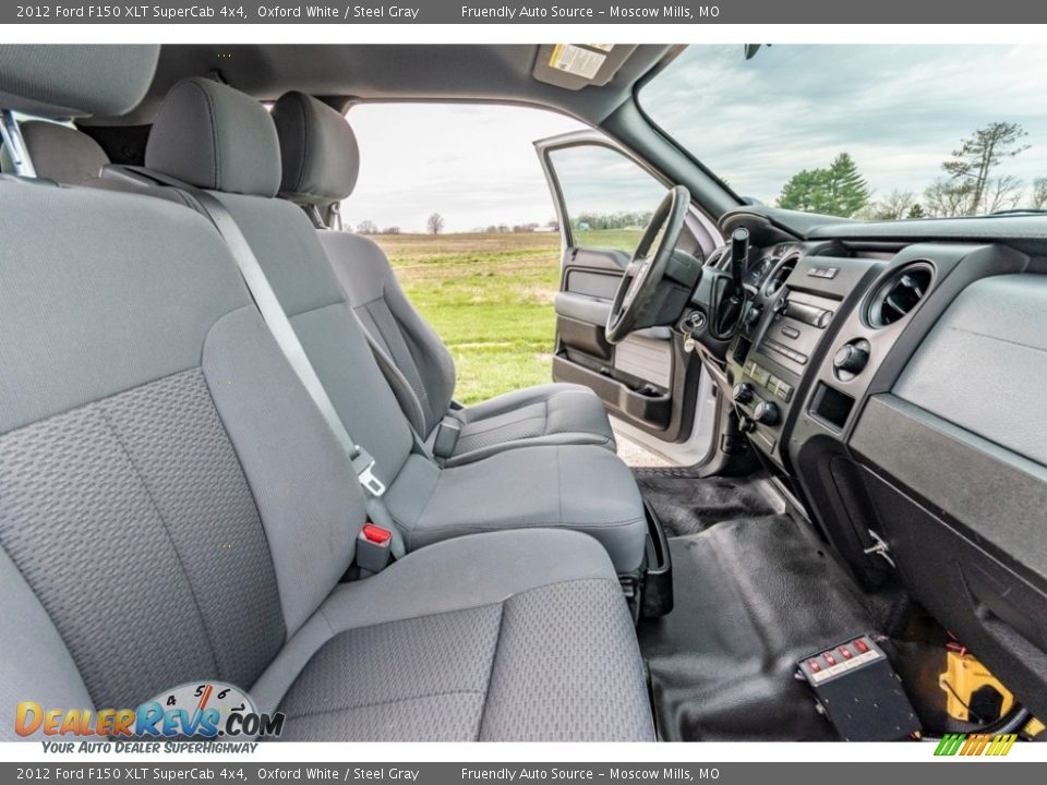 2012 Ford F150 XLT SuperCab 4x4 Oxford White / Steel Gray Photo #31