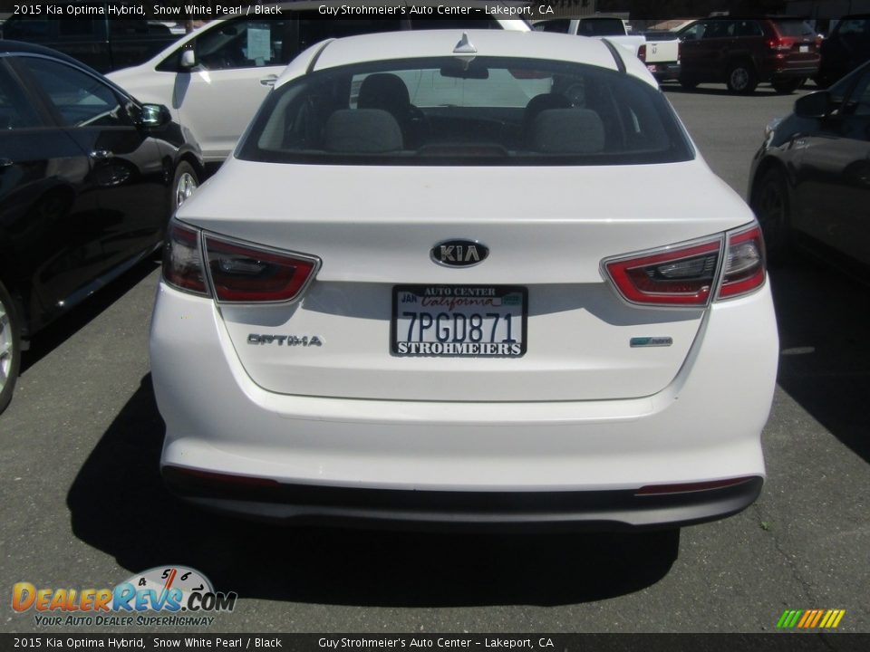 2015 Kia Optima Hybrid Snow White Pearl / Black Photo #5