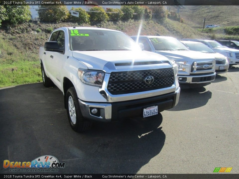 2018 Toyota Tundra SR5 CrewMax 4x4 Super White / Black Photo #1