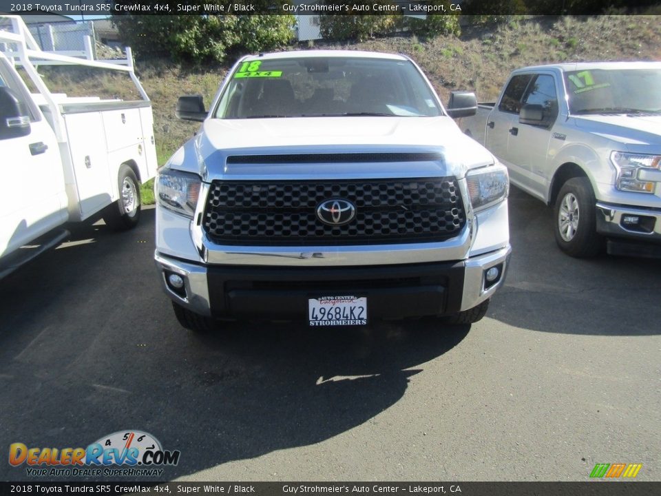 2018 Toyota Tundra SR5 CrewMax 4x4 Super White / Black Photo #2