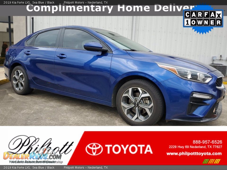 2019 Kia Forte LXS Sea Blue / Black Photo #1