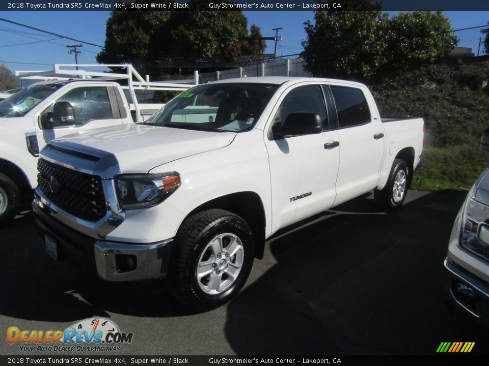 2018 Toyota Tundra SR5 CrewMax 4x4 Super White / Black Photo #4