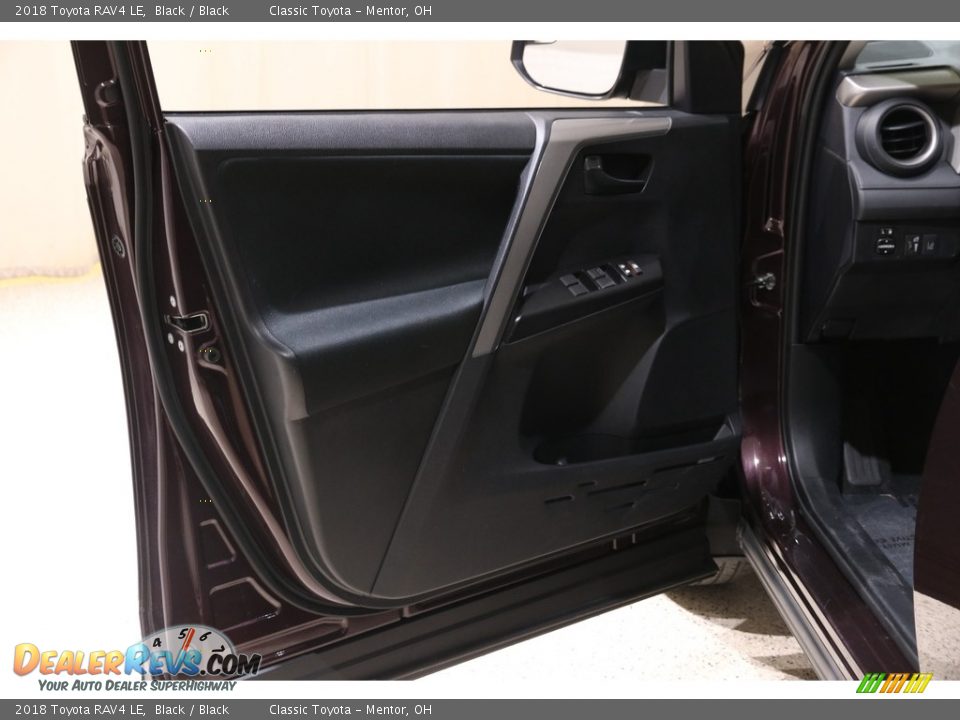 2018 Toyota RAV4 LE Black / Black Photo #4