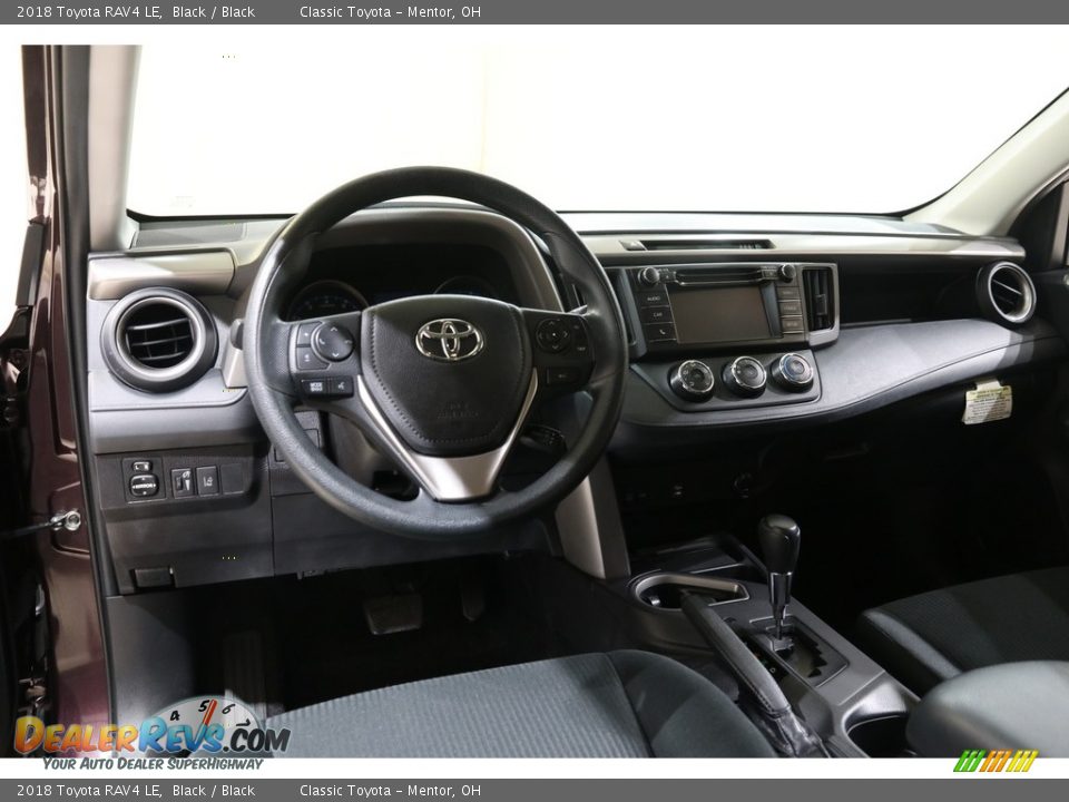 2018 Toyota RAV4 LE Black / Black Photo #6