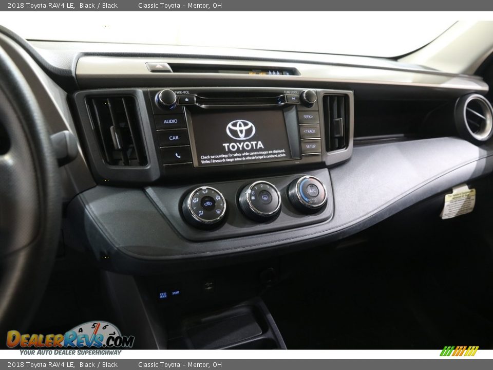 2018 Toyota RAV4 LE Black / Black Photo #9
