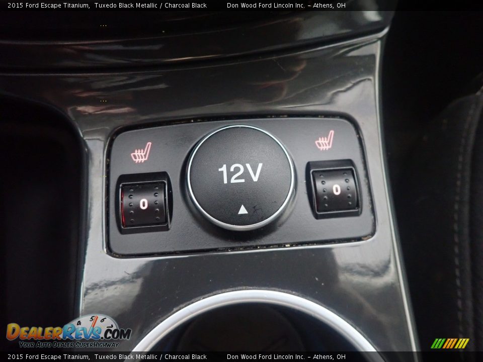 2015 Ford Escape Titanium Tuxedo Black Metallic / Charcoal Black Photo #2