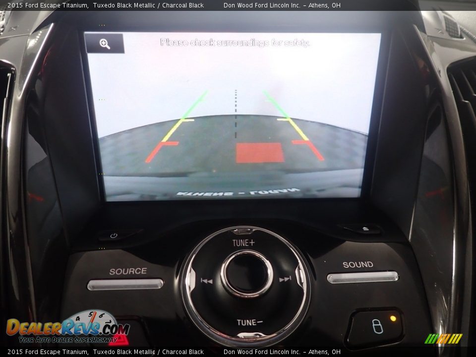 2015 Ford Escape Titanium Tuxedo Black Metallic / Charcoal Black Photo #3
