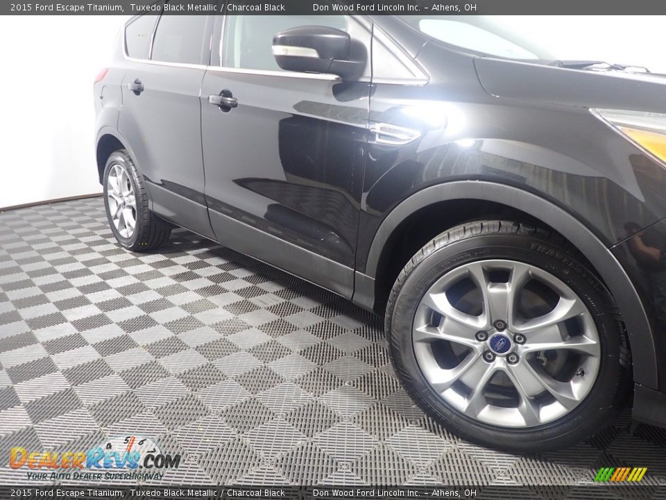 2015 Ford Escape Titanium Tuxedo Black Metallic / Charcoal Black Photo #5