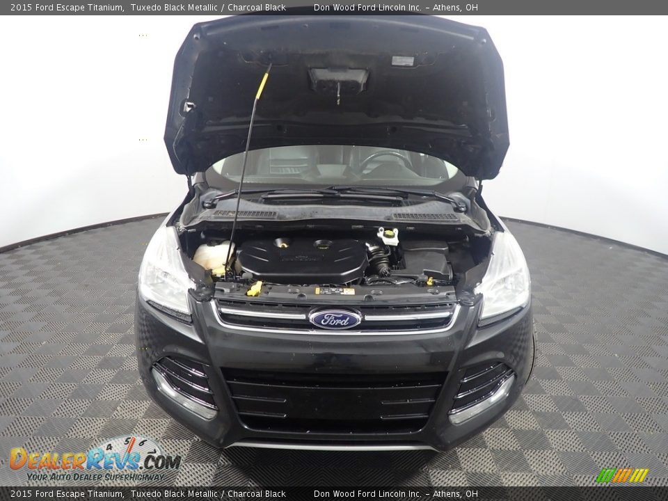 2015 Ford Escape Titanium Tuxedo Black Metallic / Charcoal Black Photo #7