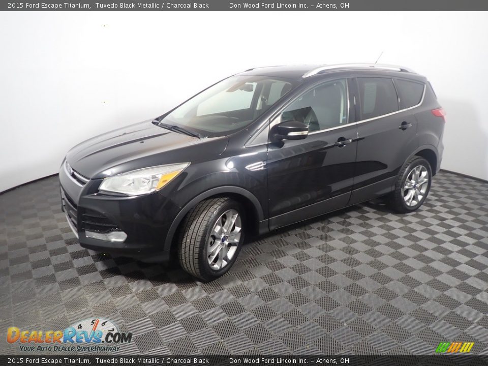 2015 Ford Escape Titanium Tuxedo Black Metallic / Charcoal Black Photo #10