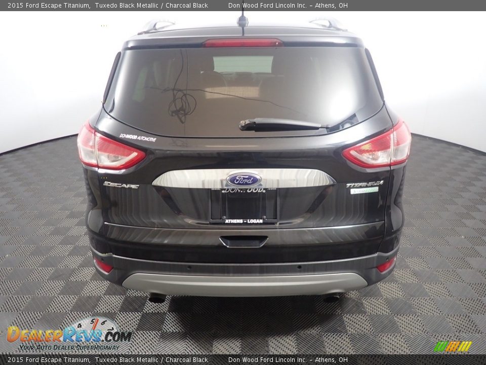 2015 Ford Escape Titanium Tuxedo Black Metallic / Charcoal Black Photo #14