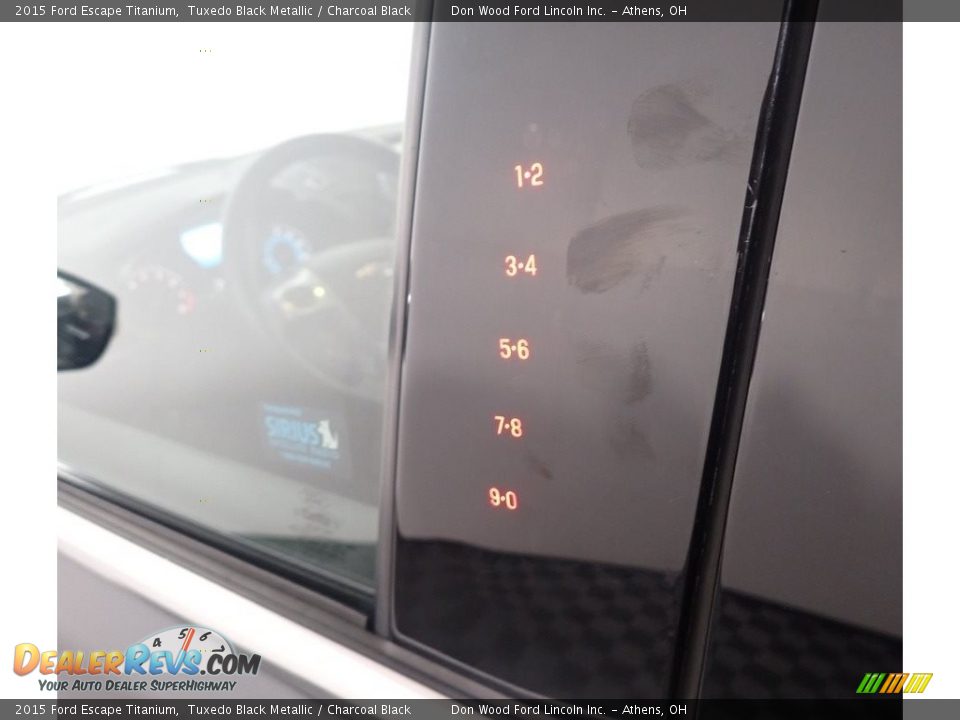 2015 Ford Escape Titanium Tuxedo Black Metallic / Charcoal Black Photo #22