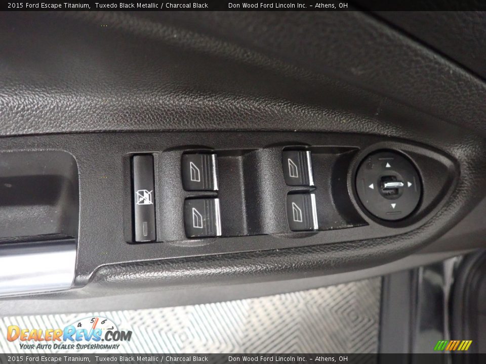 2015 Ford Escape Titanium Tuxedo Black Metallic / Charcoal Black Photo #24