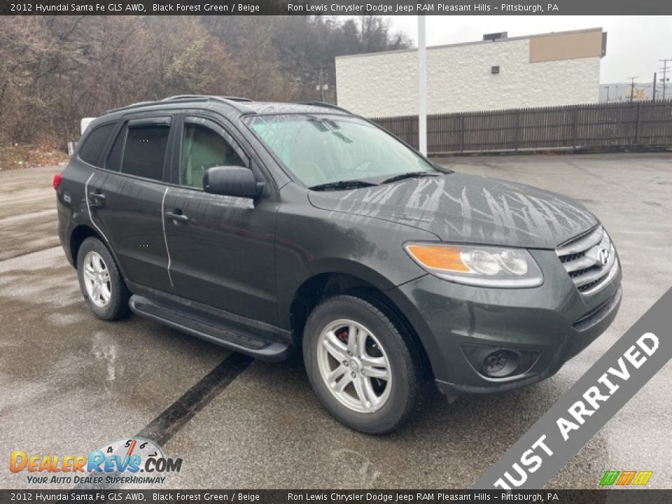 2012 Hyundai Santa Fe GLS AWD Black Forest Green / Beige Photo #1