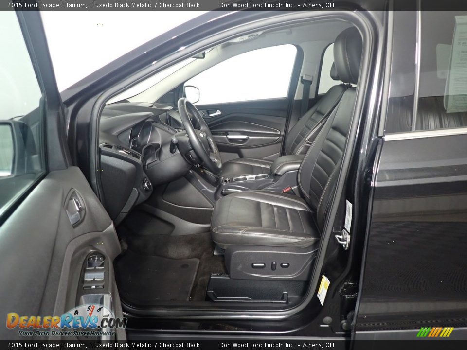 2015 Ford Escape Titanium Tuxedo Black Metallic / Charcoal Black Photo #26