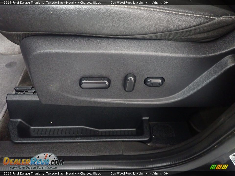 2015 Ford Escape Titanium Tuxedo Black Metallic / Charcoal Black Photo #27