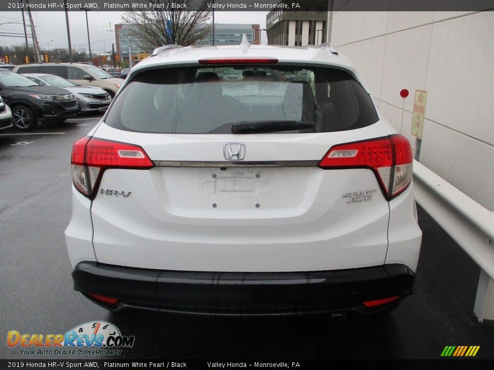 2019 Honda HR-V Sport AWD Platinum White Pearl / Black Photo #4