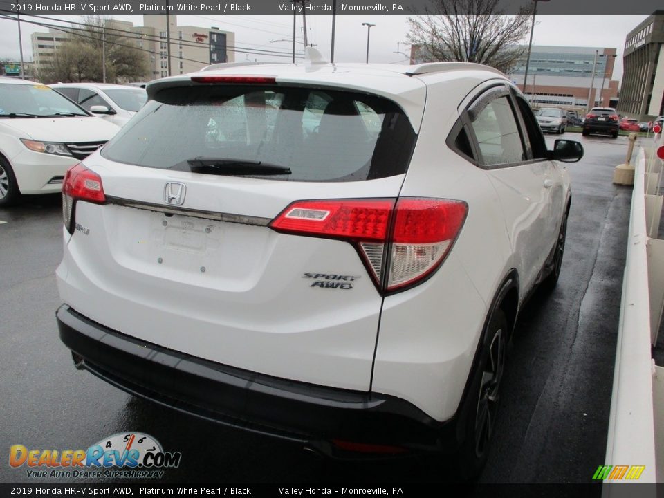 2019 Honda HR-V Sport AWD Platinum White Pearl / Black Photo #5