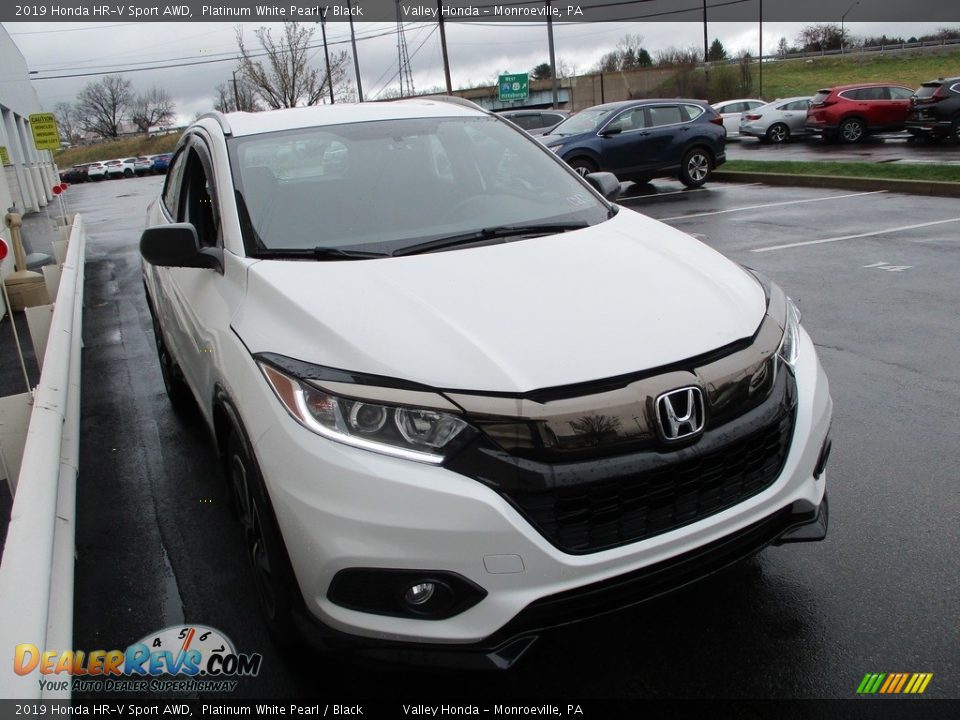 2019 Honda HR-V Sport AWD Platinum White Pearl / Black Photo #7
