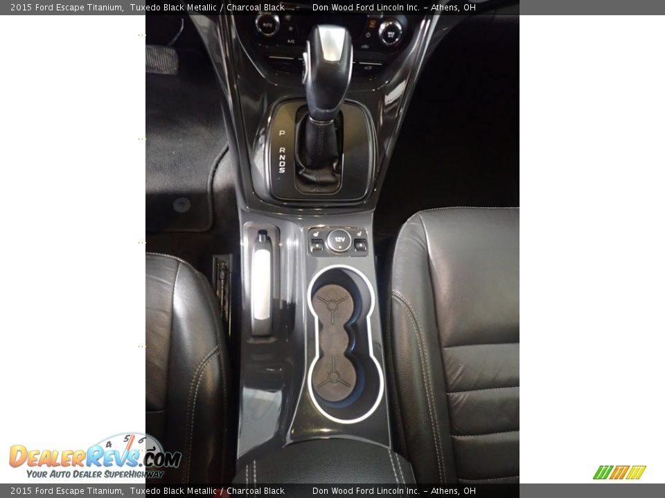 2015 Ford Escape Titanium Tuxedo Black Metallic / Charcoal Black Photo #36