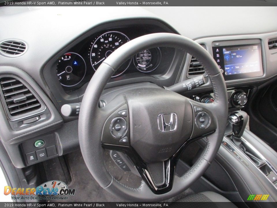 2019 Honda HR-V Sport AWD Platinum White Pearl / Black Photo #13