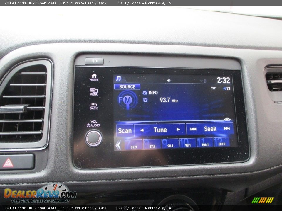 2019 Honda HR-V Sport AWD Platinum White Pearl / Black Photo #14