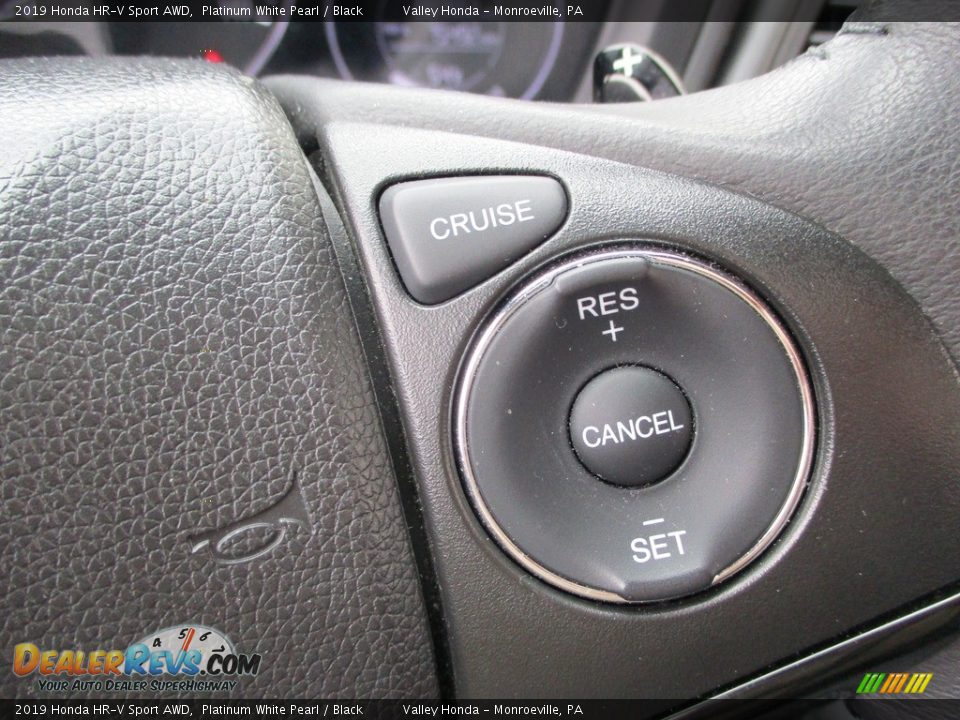 2019 Honda HR-V Sport AWD Platinum White Pearl / Black Photo #17