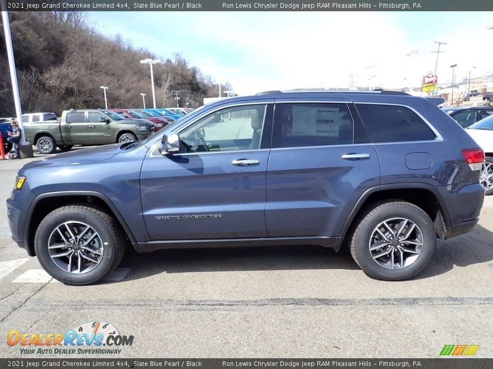 2021 Jeep Grand Cherokee Limited 4x4 Slate Blue Pearl / Black Photo #2