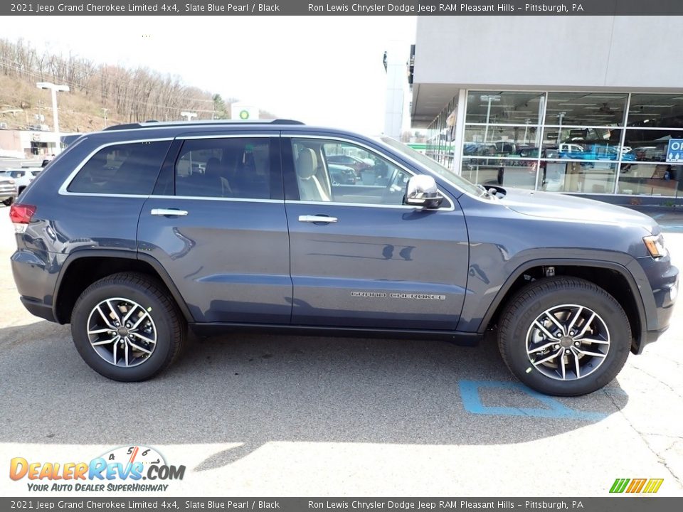 2021 Jeep Grand Cherokee Limited 4x4 Slate Blue Pearl / Black Photo #7