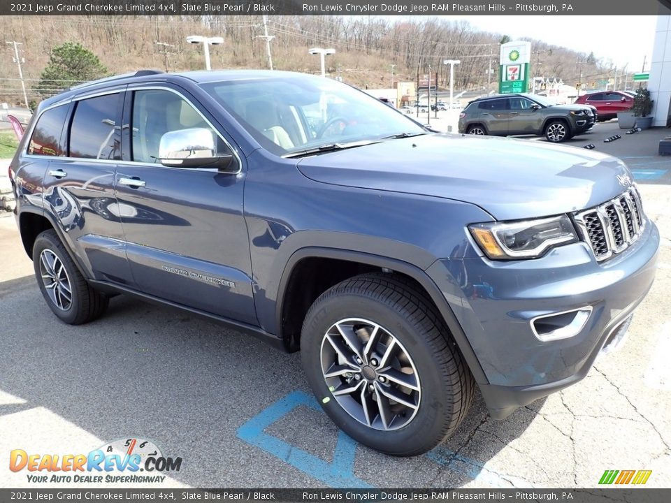 2021 Jeep Grand Cherokee Limited 4x4 Slate Blue Pearl / Black Photo #8