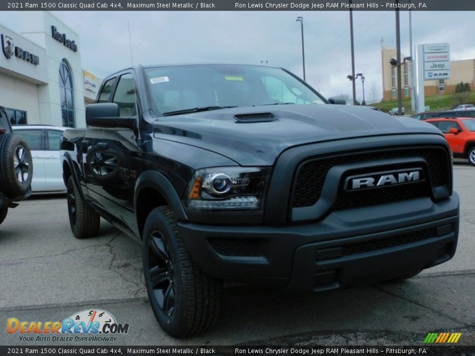 2021 Ram 1500 Classic Quad Cab 4x4 Maximum Steel Metallic / Black Photo #3