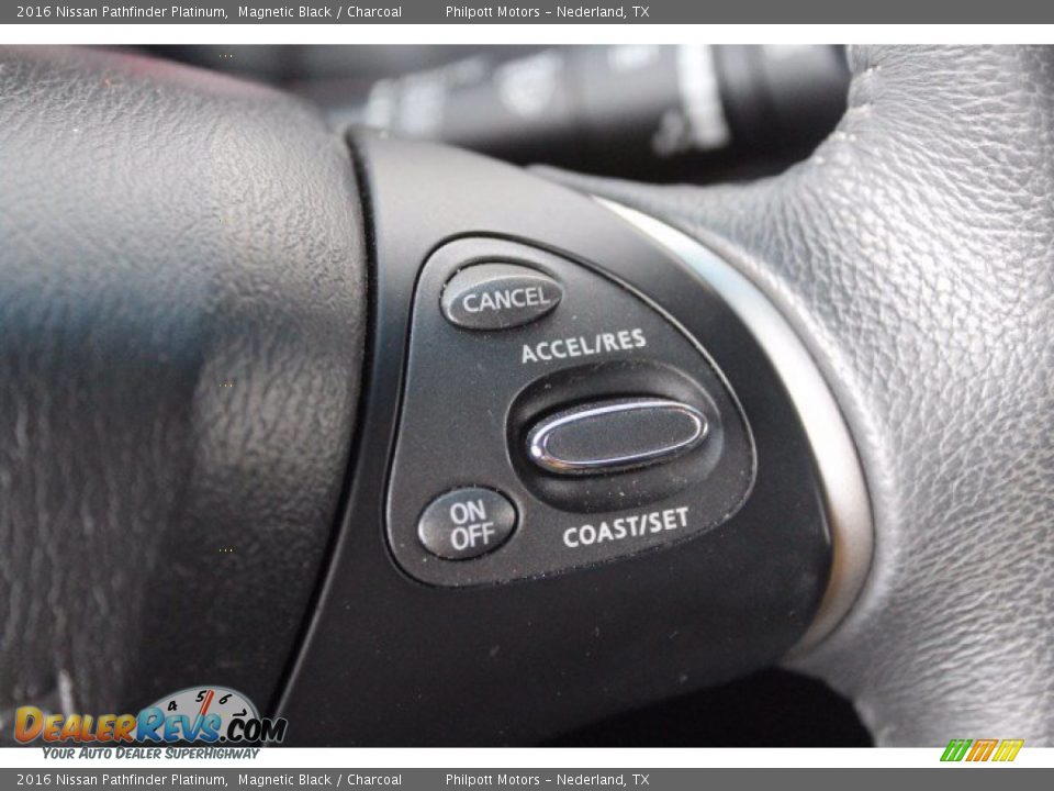 2016 Nissan Pathfinder Platinum Steering Wheel Photo #12