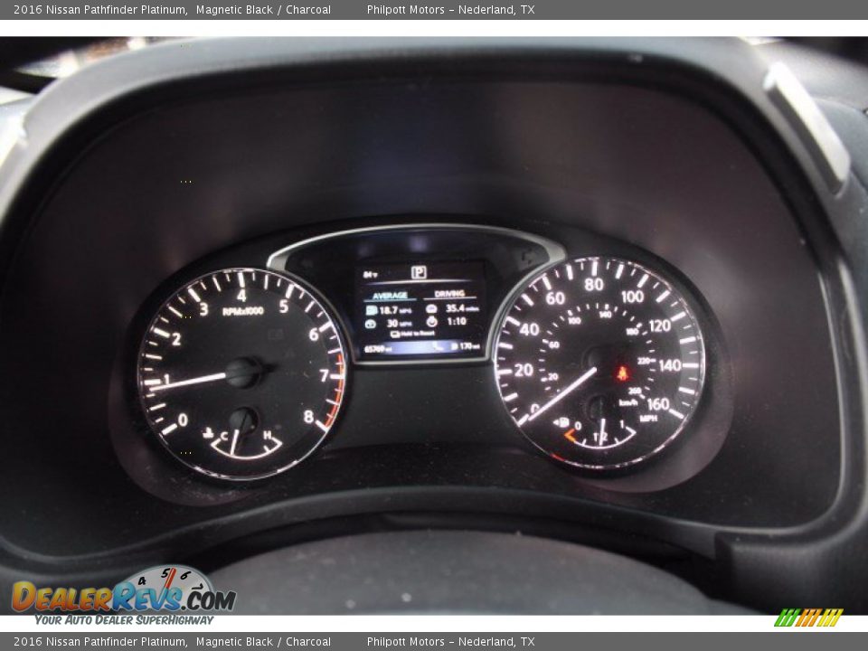 2016 Nissan Pathfinder Platinum Gauges Photo #13