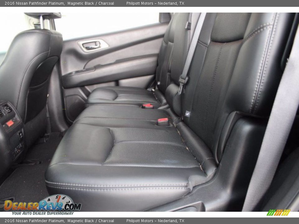 Rear Seat of 2016 Nissan Pathfinder Platinum Photo #21