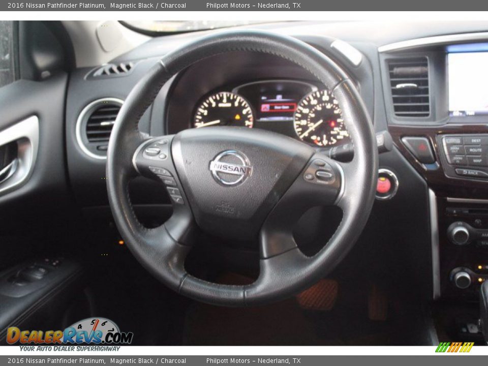 2016 Nissan Pathfinder Platinum Steering Wheel Photo #24