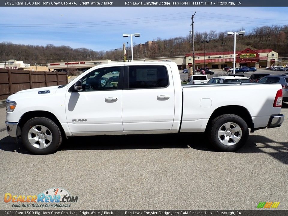 2021 Ram 1500 Big Horn Crew Cab 4x4 Bright White / Black Photo #2