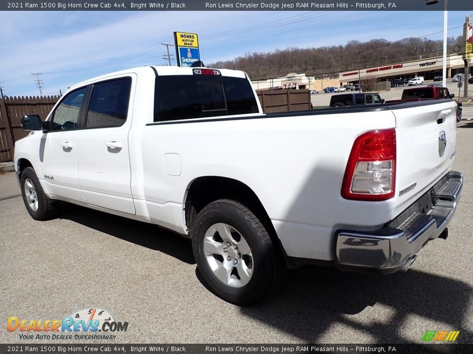 2021 Ram 1500 Big Horn Crew Cab 4x4 Bright White / Black Photo #3