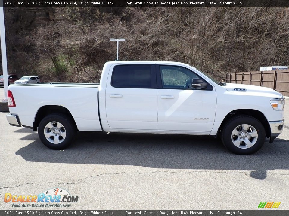 2021 Ram 1500 Big Horn Crew Cab 4x4 Bright White / Black Photo #6