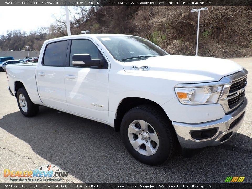 2021 Ram 1500 Big Horn Crew Cab 4x4 Bright White / Black Photo #7