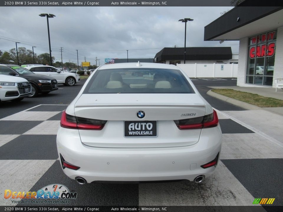 2020 BMW 3 Series 330i Sedan Alpine White / Cognac Photo #4