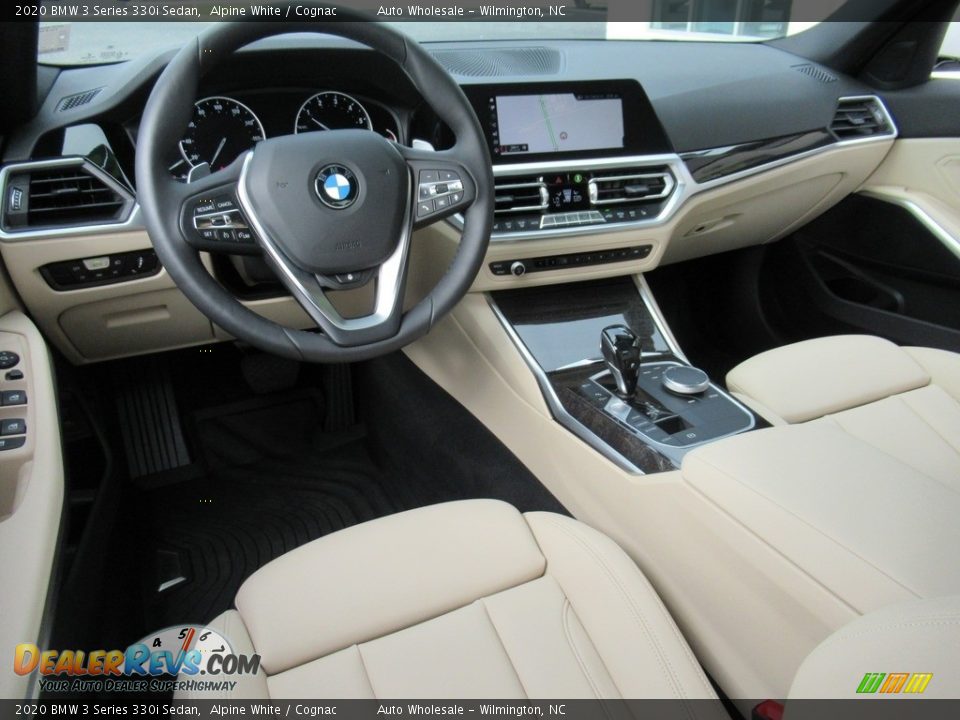 2020 BMW 3 Series 330i Sedan Alpine White / Cognac Photo #14